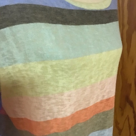 Rainbow striped slouchy sweater - Picture 4 of 9